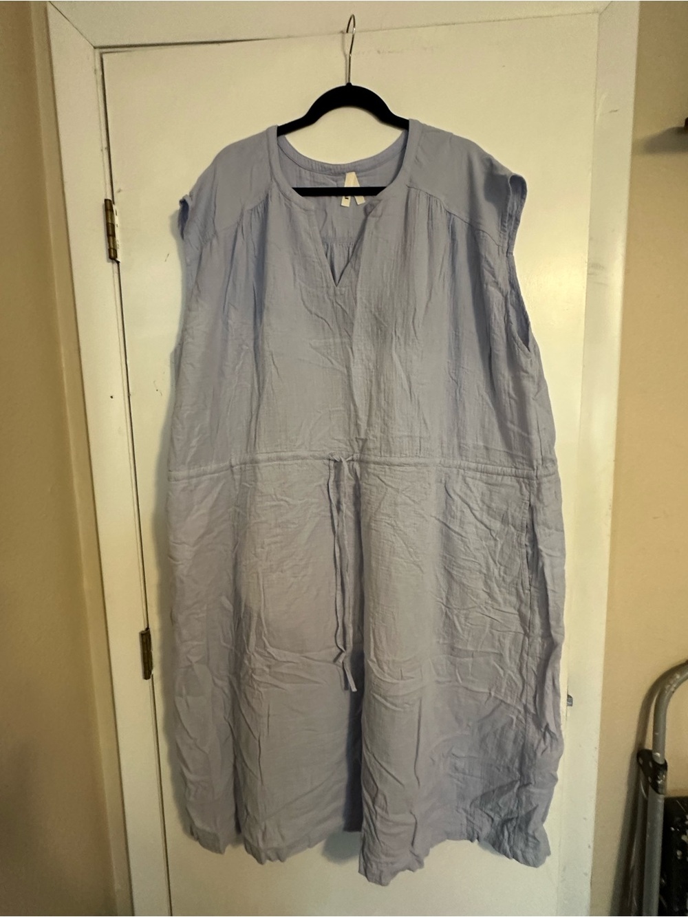 Pact Light Blue Midi Dress